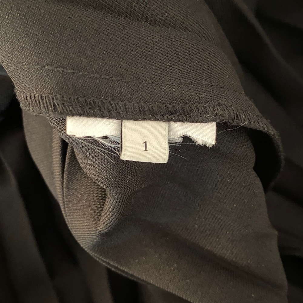 Sandro Black Pleated Skirt with Gold Accents
Velvet on the bottom 
Size 1. - Picture 7 of 7